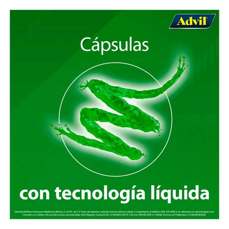 Advil Fast Gel 200 Mg Con 20 Capsulas