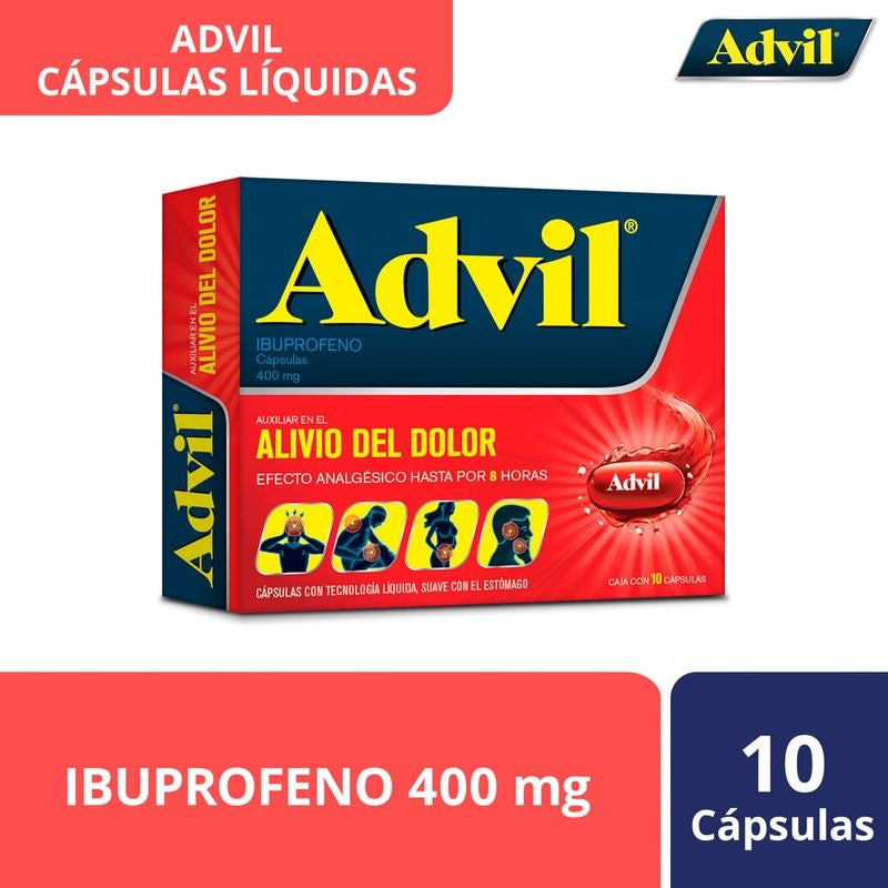 Advil Max 400 Mg Con 10 Capsulas