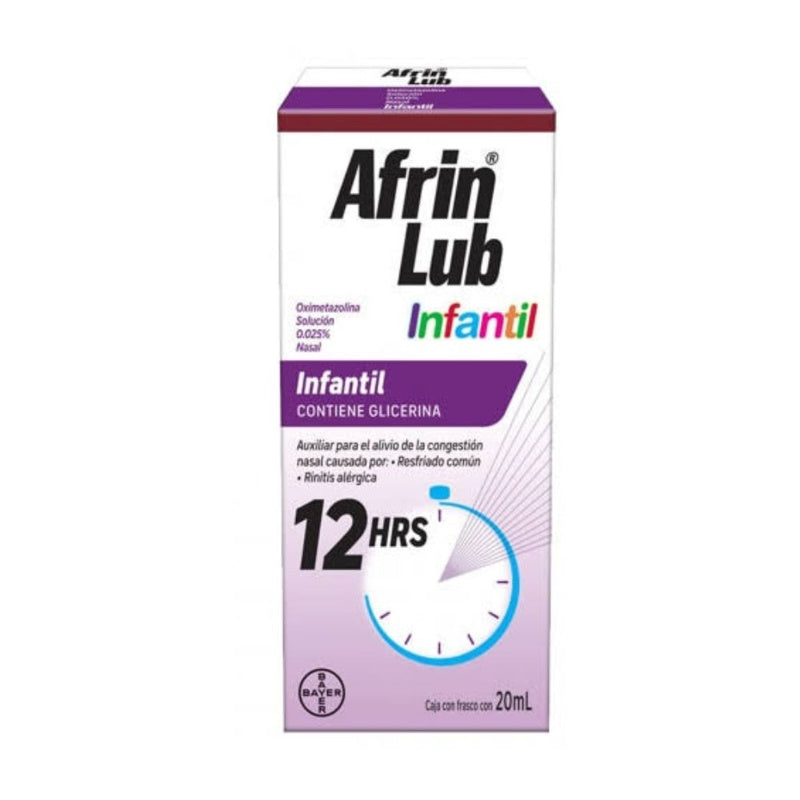 Afrin Lubricante Infantil 0.25% 20 Ml Solución Nasal Spray 7501050661201