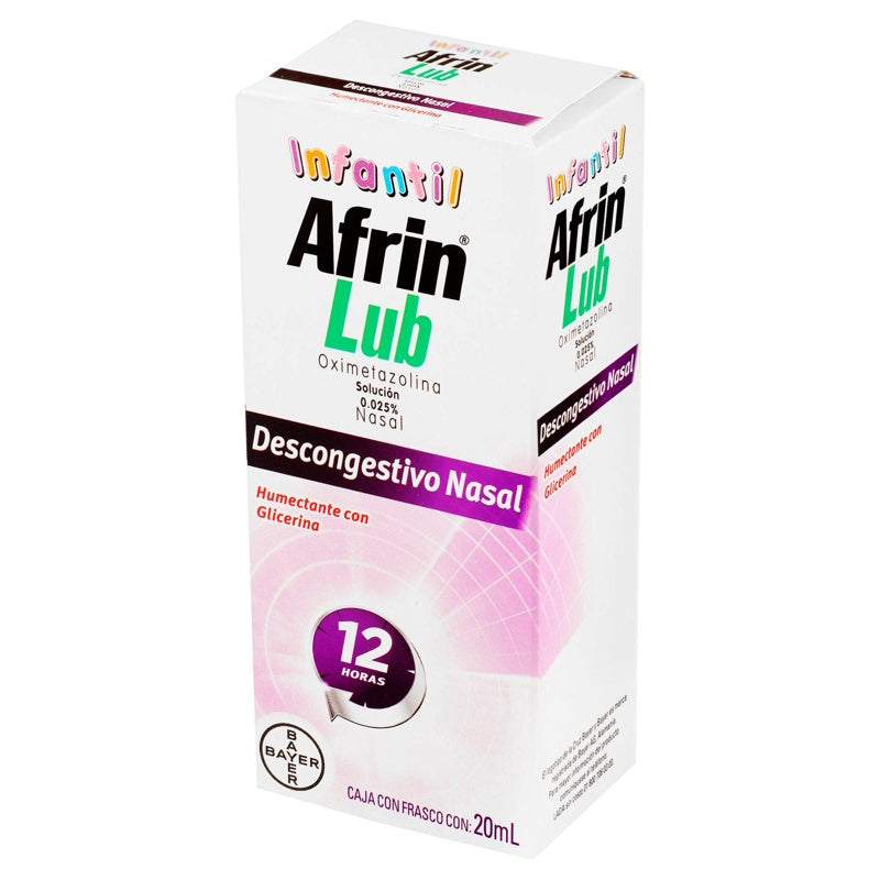 Afrin Lubricante Infantil 0.25% 20 Ml Solución Nasal Spray 7501050661201 perfil 3