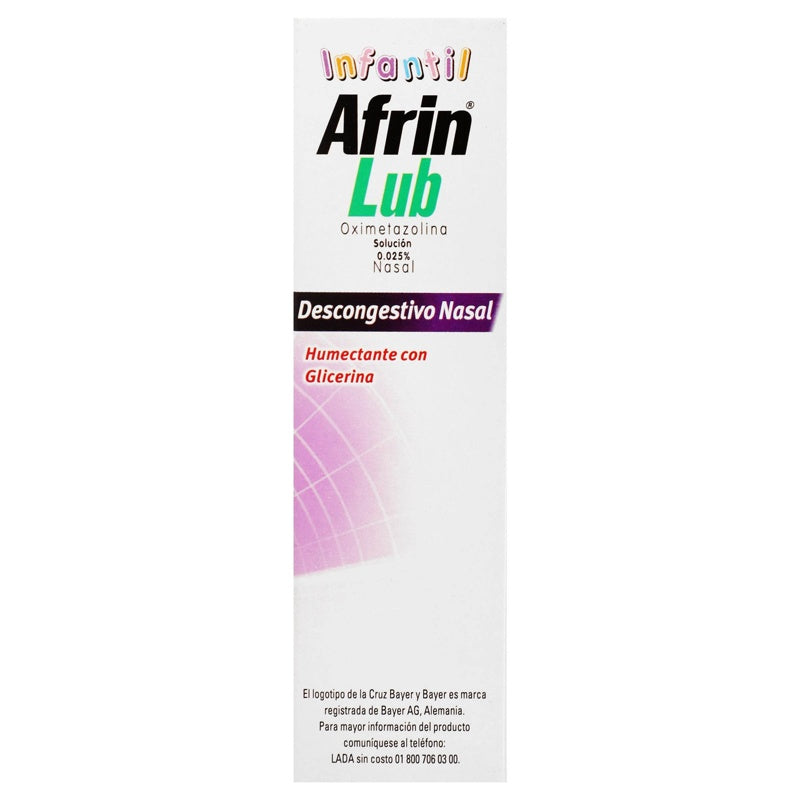 Afrin Lubricante Infantil 0.25% 20 Ml Solución Nasal Spray 7501050661201 perfil 4