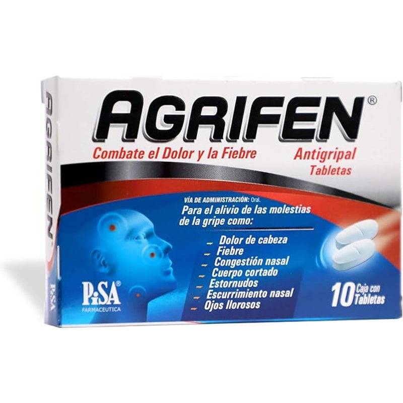 Agrifen 500 / 25 / 5 / 4 Mg Con 10 Tabletas