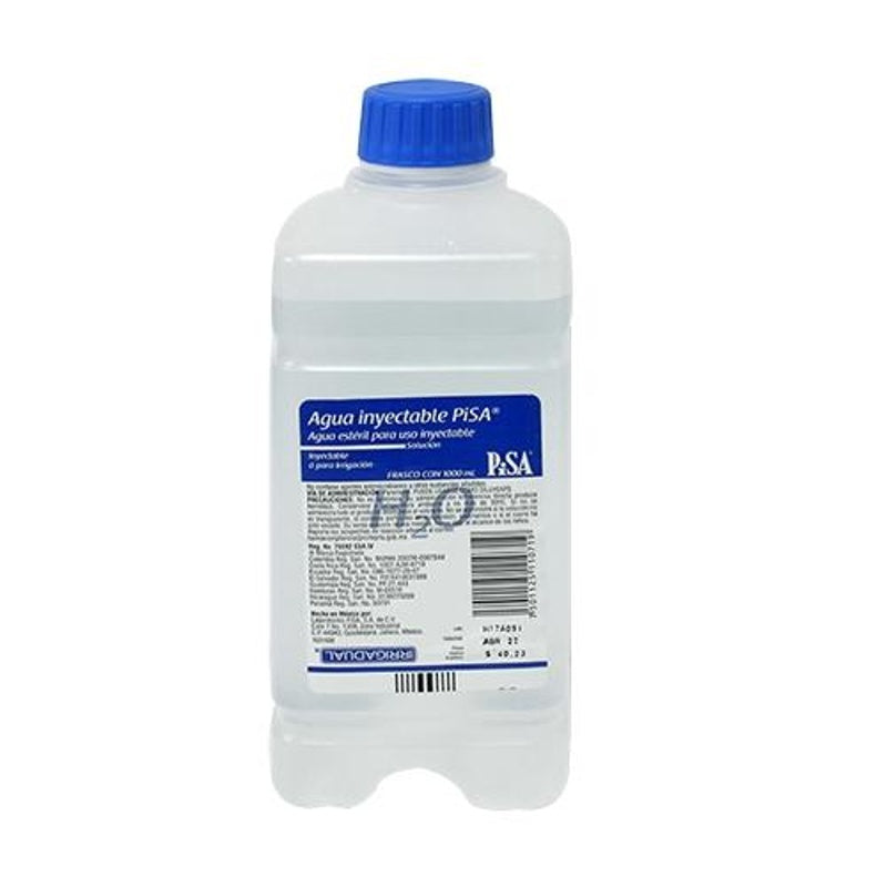 Agua Inyectable Esteril 1000 Ml Pisa 7501125110719