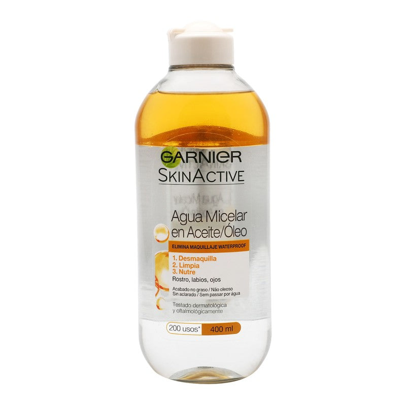 Agua Micelar Garnier Skin Active 400 Ml Aceite 3600541744523