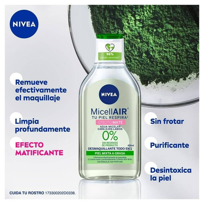 Agua Micelar Nivea Efec Mate02 400 Ml 4005900629746 perfil 3