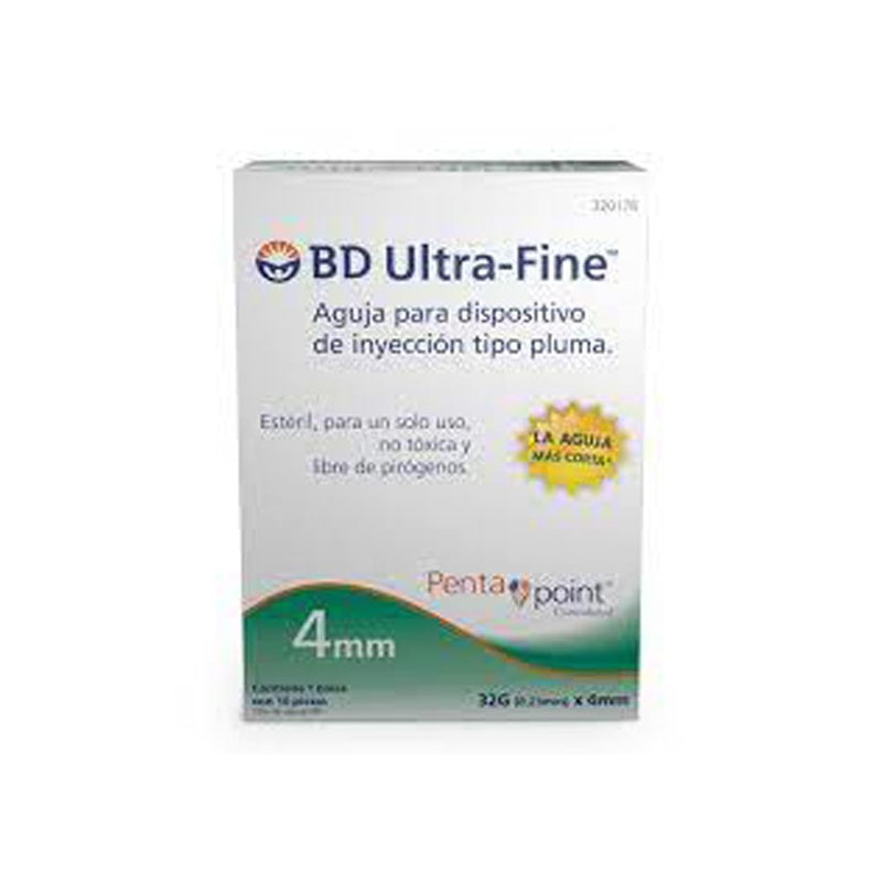 Aguja Ultra Fine Desch 32X4Mm Con 10