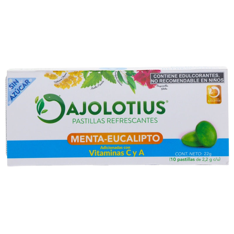 Ajolotius Menta Eucalipto 10 Pastilla Sin Azucar 7506452400038 perfil 4