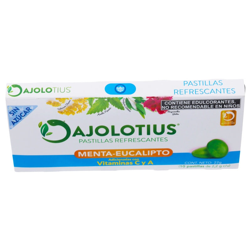 Ajolotius Menta Eucalipto 10 Pastilla Sin Azucar 7506452400038 perfil 6
