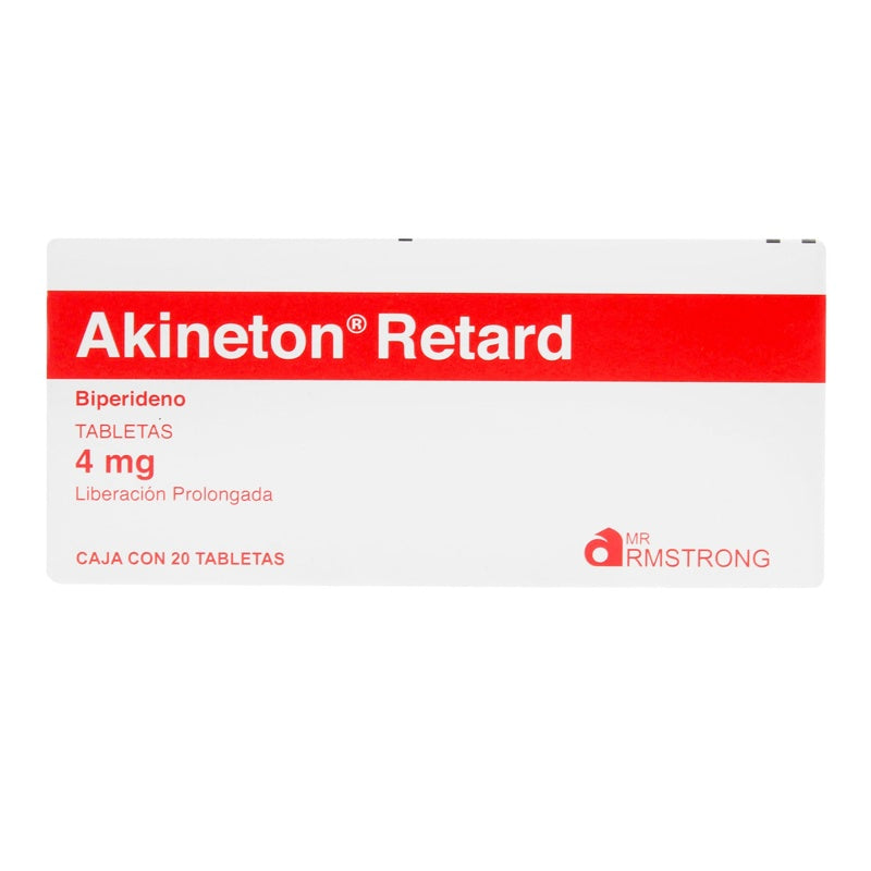 Akineton Retard 4 Mg Con 20 Tabletas