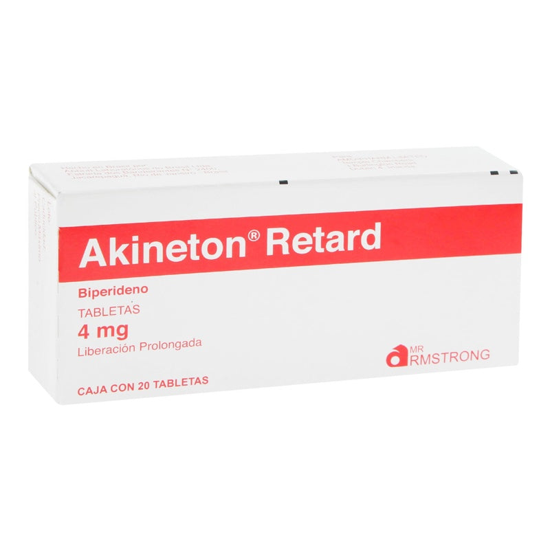 Akineton Retard 4 Mg Con 20 Tabletas