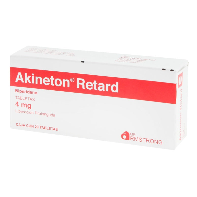 Akineton Retard 4 Mg Con 20 Tabletas