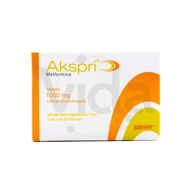 Akspri 100 Mg Con 30 Tabletas Liberación Prolongada