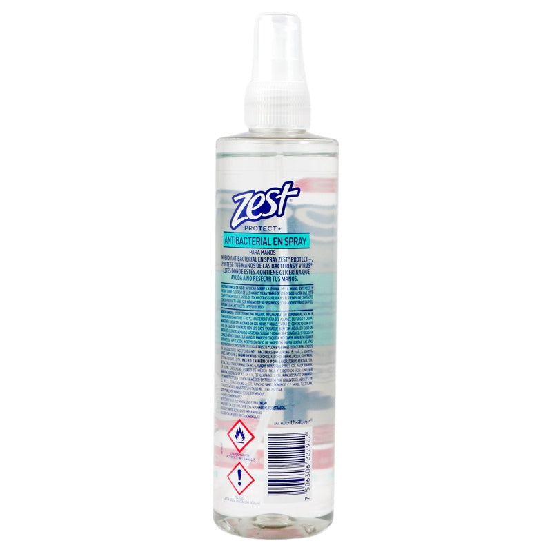 Alcohol Zest Protec Mano Spray 300 Ml perfil 8
