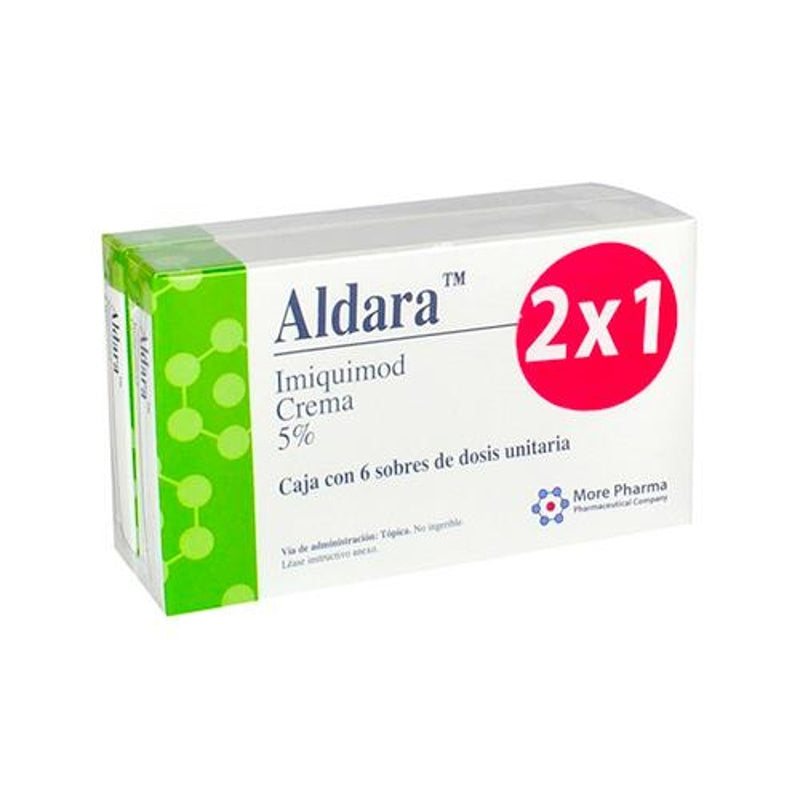 Aldara 3.75% 250 Mg 6 Sobres Crema 2X1