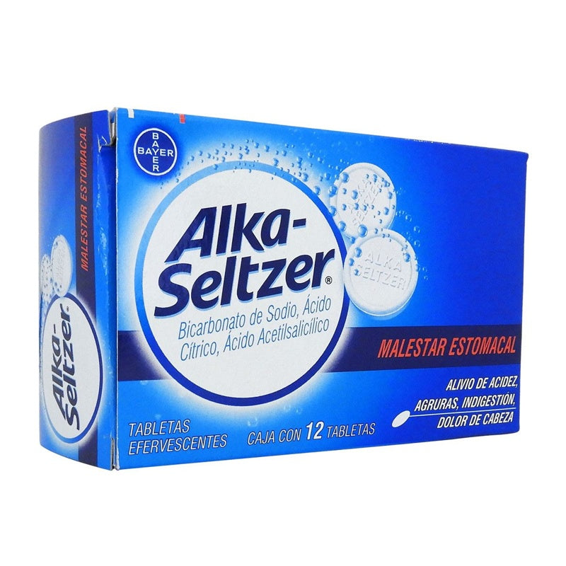 Alka Seltzer 12 Tabletas Efervecente