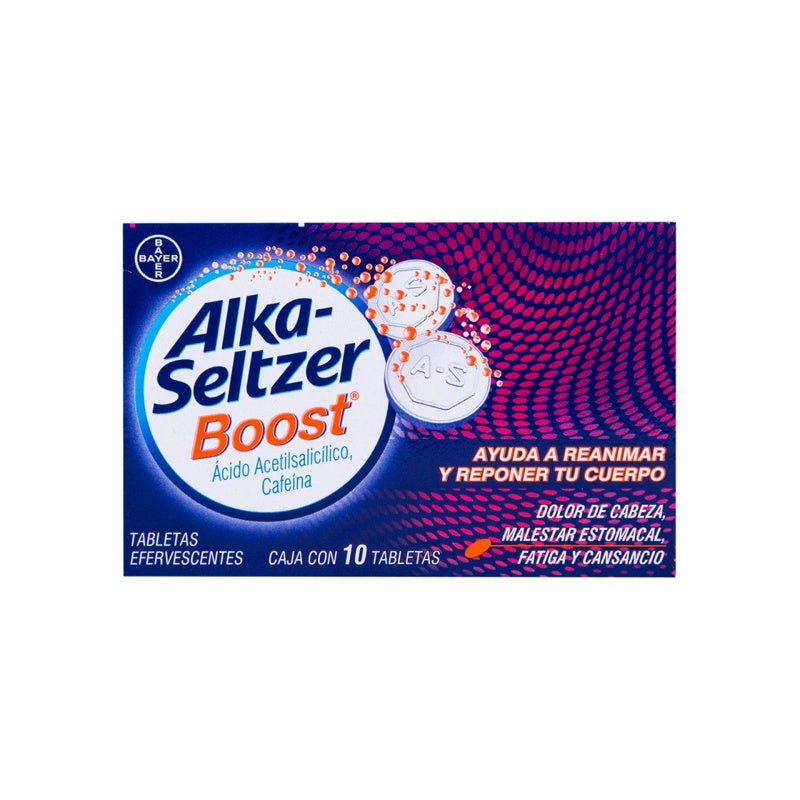 Alka Seltzer Boost 10 Tabletas Efervecente