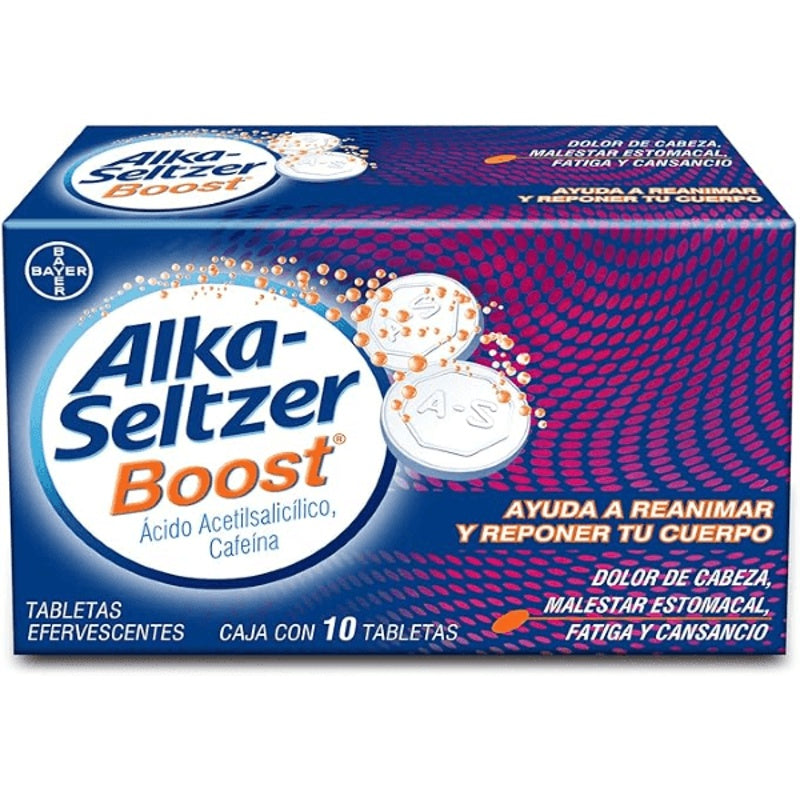 Alka Seltzer Boost 10 Tabletas Efervecente