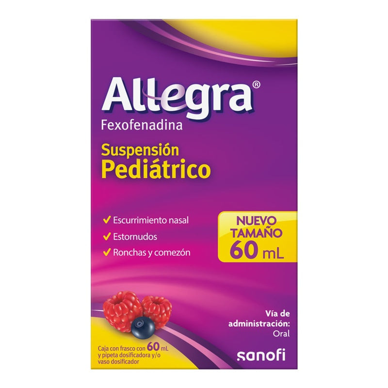 Allegra 30 Mg / 5 Ml 60 Ml Frutos Rojos Jarabe