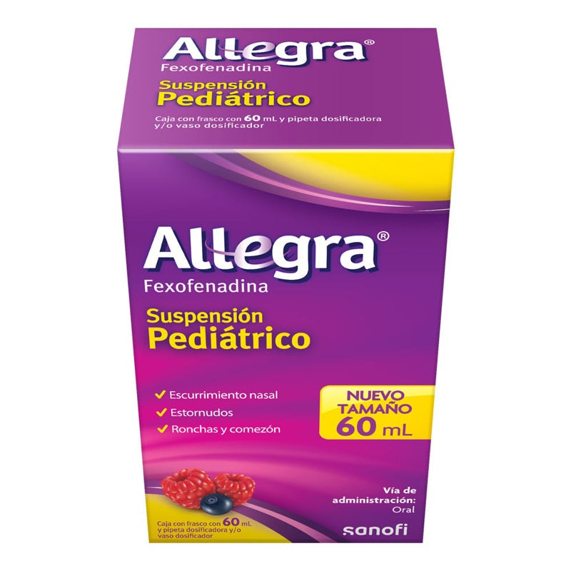 Allegra 30 Mg / 5 Ml 60 Ml Frutos Rojos Jarabe