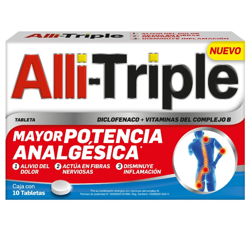 Alli Triple 10 Tabletas