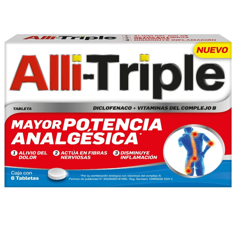 Alli Triple 6 Tabletas