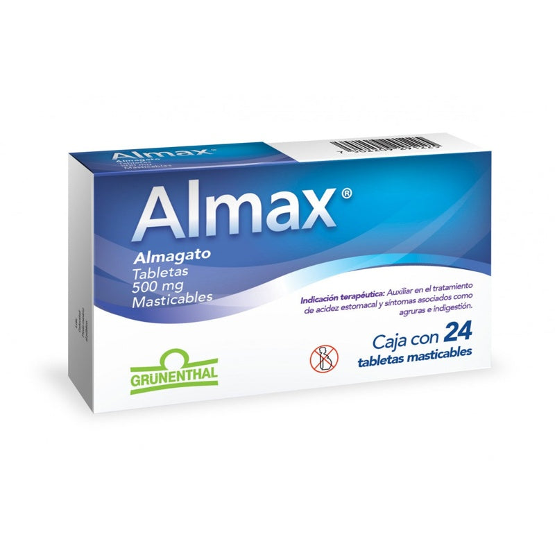 Almax 500 Mg Con 24 Tabletas Mast