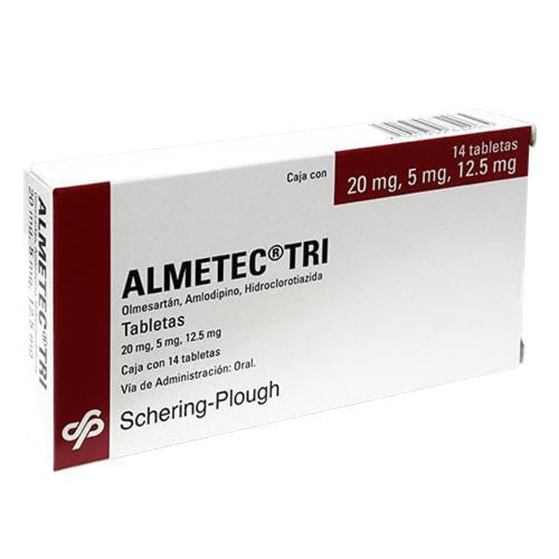 Almetec Tri 20 Mg / 5 Mg / 12.5 Mg 14 Tabletas 7501050632065
