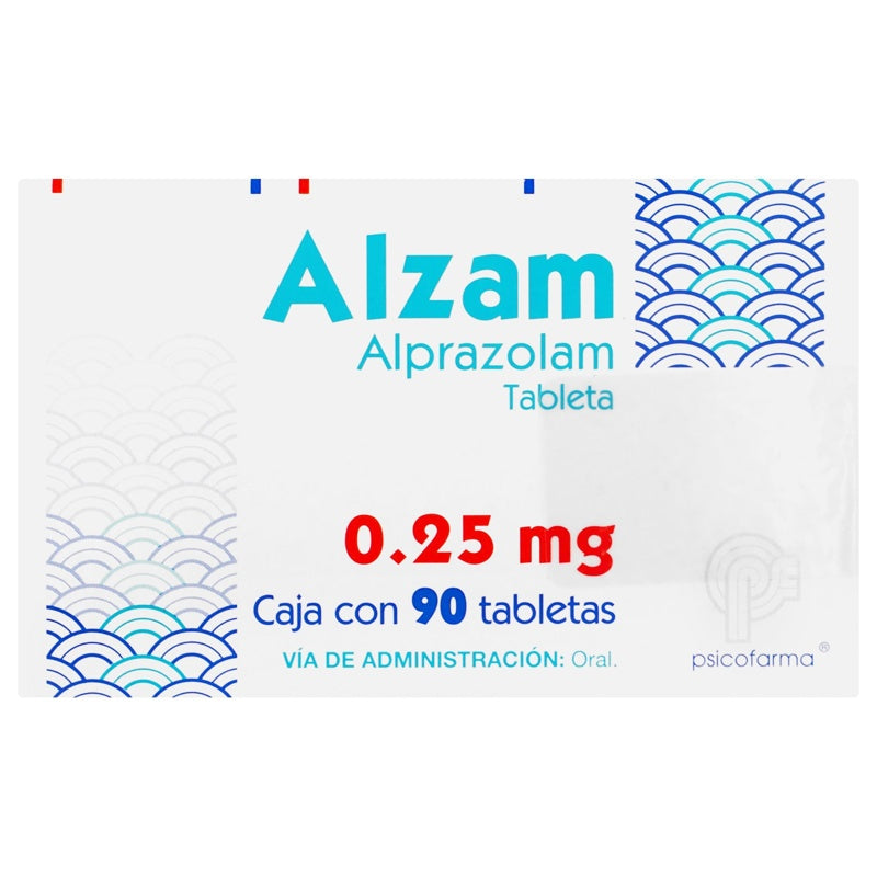 Alzam 0.25 Mg Con 90 Tabletas