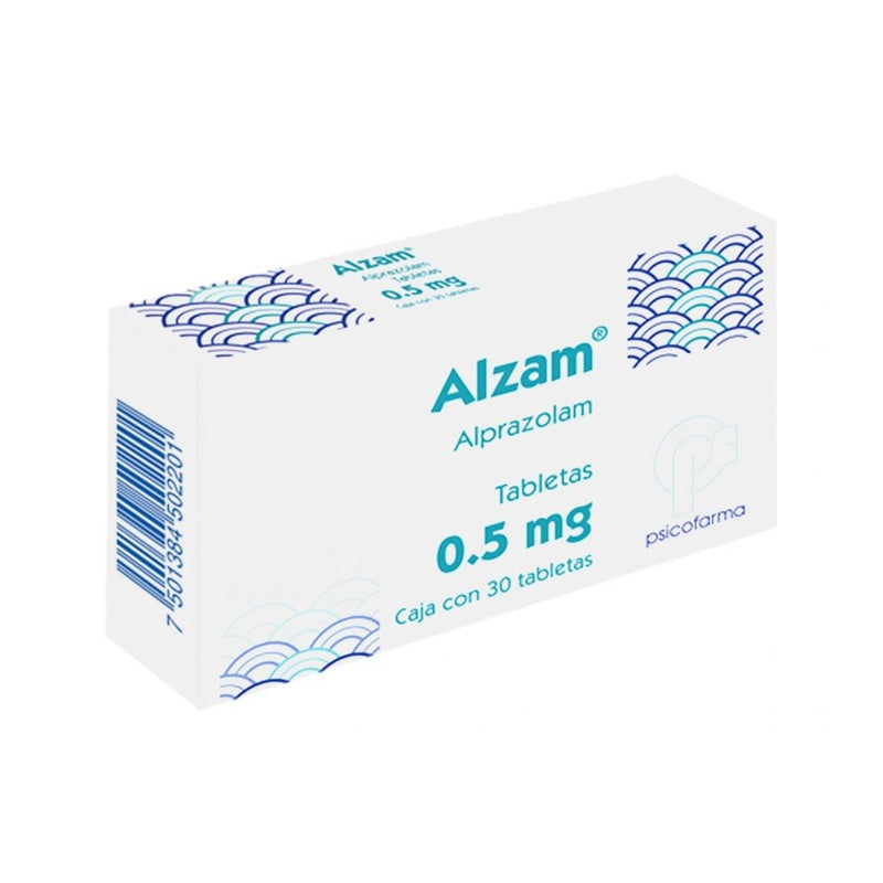 Alzam 0.50 Mg Con 30 Tabletas