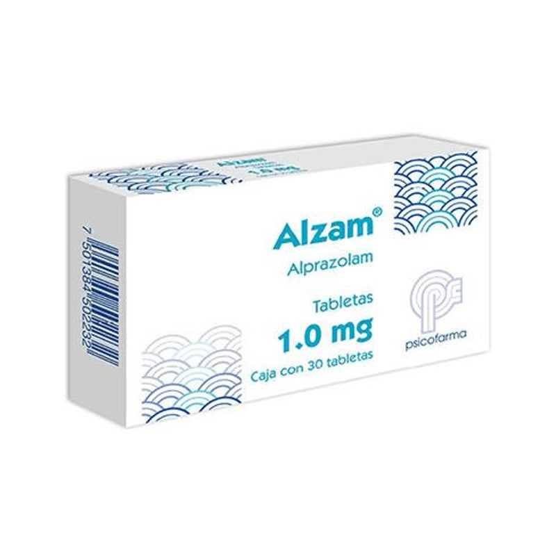 Alzam 1 Mg Con 30 Tabletas