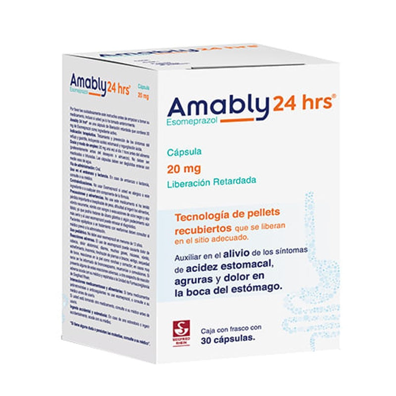 Amably 24Hr 20 Mg Con 30 Capsulas