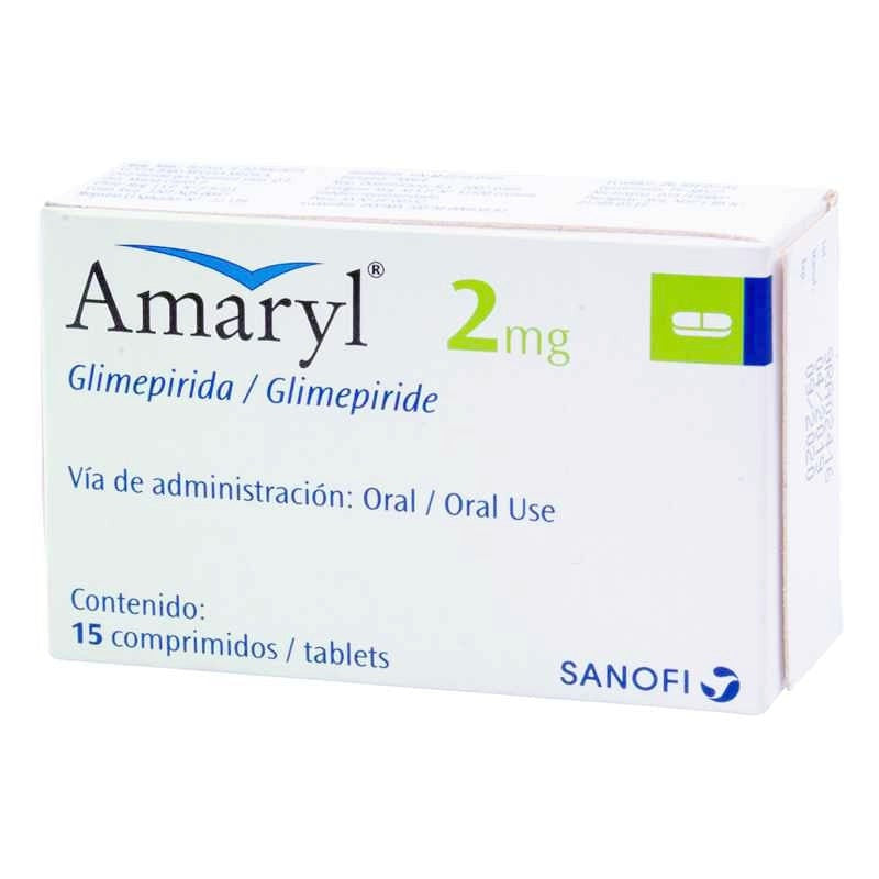Amaryl 2 Mg Con 15 Tabletas