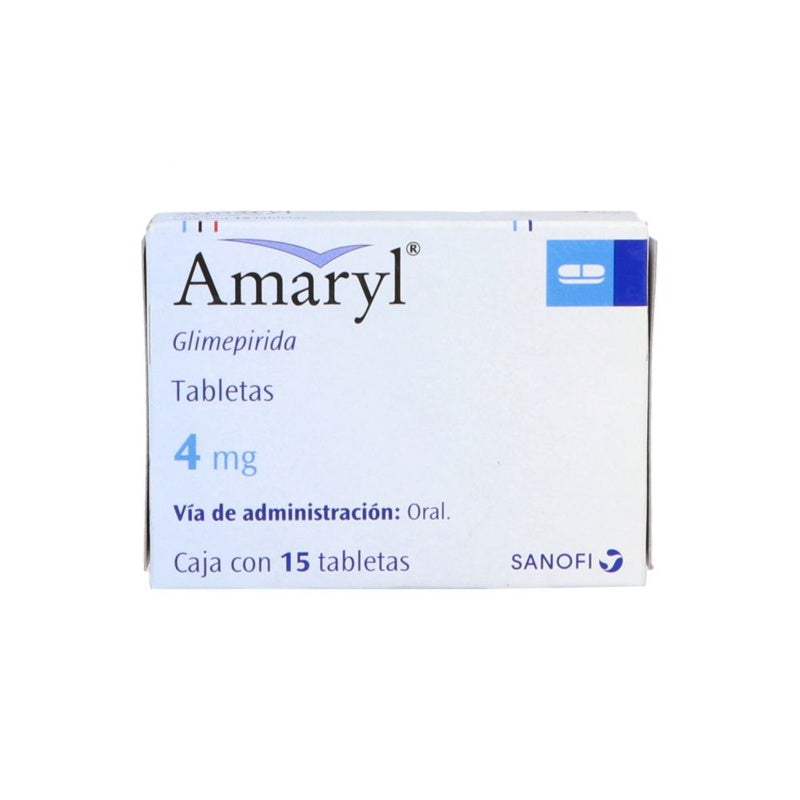 Amaryl 4 Mg Con 15 Tabletas