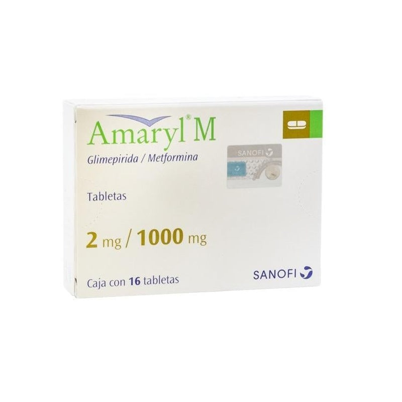 Amaryl M 2 / 1000 Mg Con 16 Tabletas