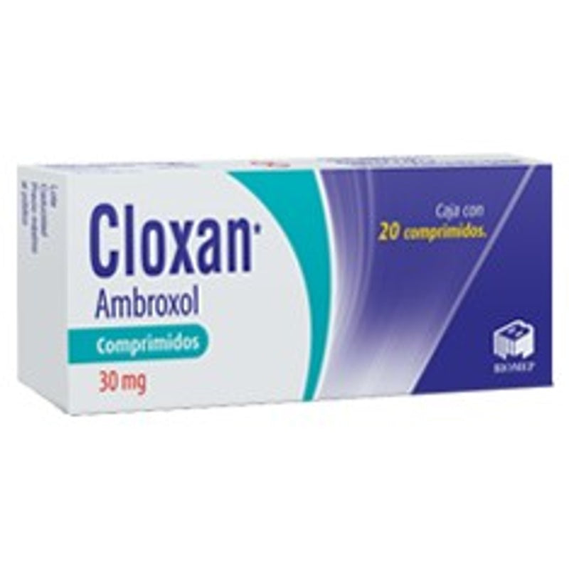 Ambroxol 30 Mg Con 20 Comprimidos Cloxan