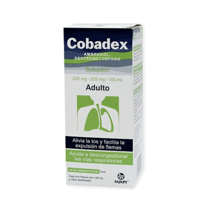 Ambroxol / Dextrometorfano 225 / 225 Mg / 100 Ml 120 Ml Jarabe Cobadex Adulto