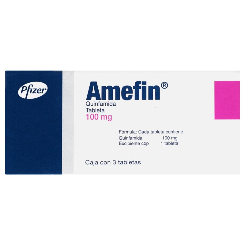 Amefin 100 Mg Con 3 Tabletas