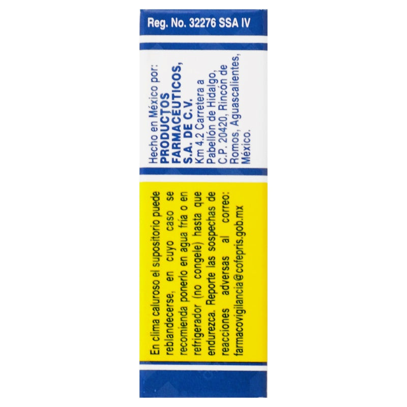 Amigdobis 22Mcg Infantil 2 Supositorios 7501088508202 perfil 6