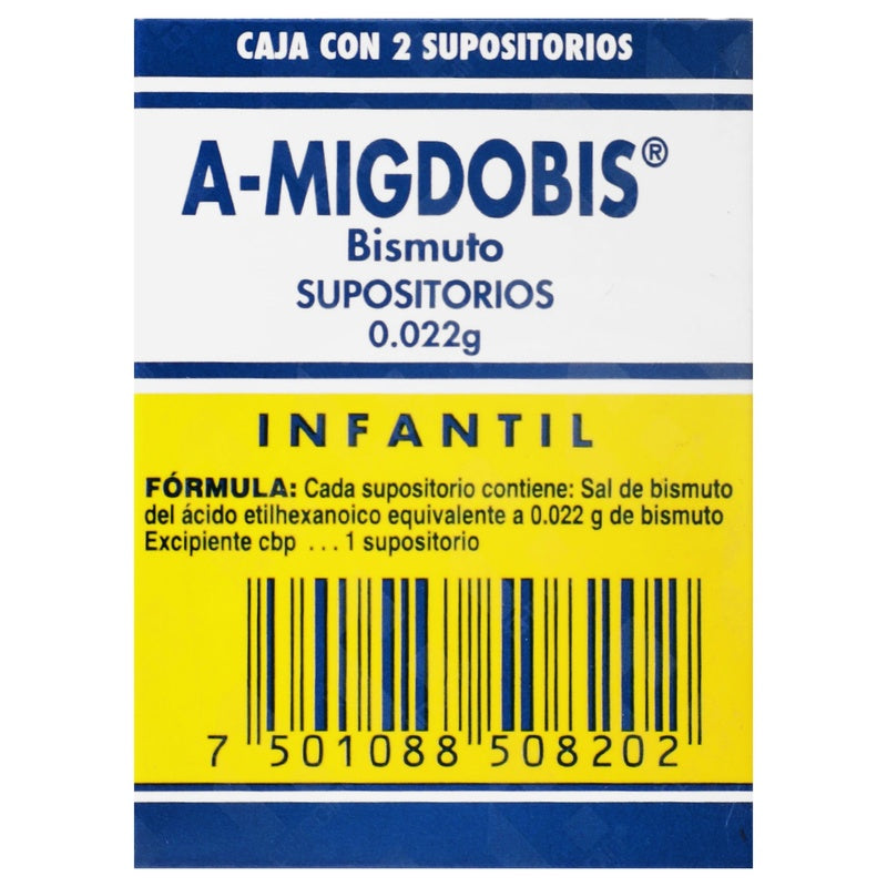 Amigdobis 22Mcg Infantil 2 Supositorios 7501088508202 perfil 7