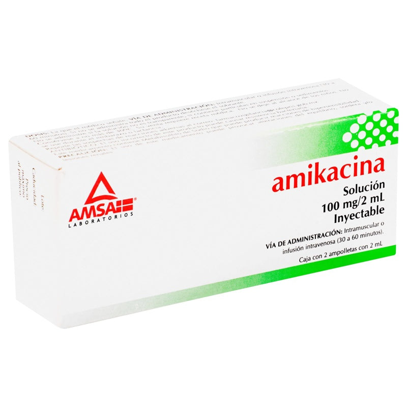 Amikacina Pediátrico 100 Mg / 2 Ml 2 Ml 2 Ampulas Amsa