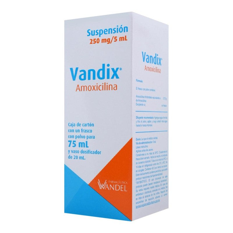 Amoxicilina 250 Mg  5 Ml 75 Ml Suspensión Penticlox 7502009740527