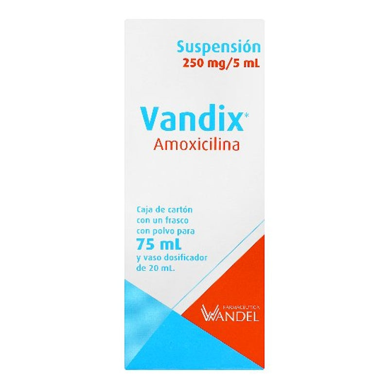 Amoxicilina 250 Mg / 5 Ml 75 Ml Suspensión Vandix