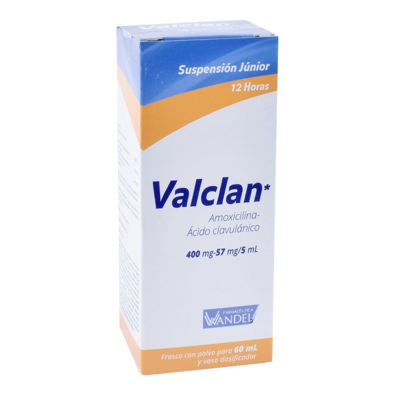 Amoxicilina  Acido Clavulanico 400  57 Mg  5 Ml Suspensión Willmox 7501786402178 2