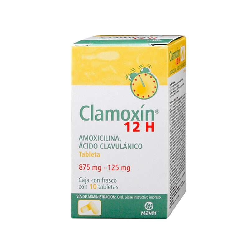 Amoxicilina  Acido Clavulanico 875  125 Mg Con 10 Tabletas Willm 7501786402161