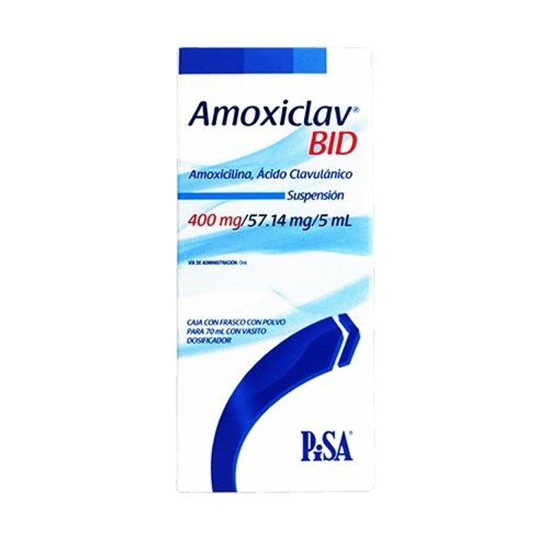 Amoxiclav Bid 400 / 57 Mg / 5 Ml 70 Ml Suspensión 5596