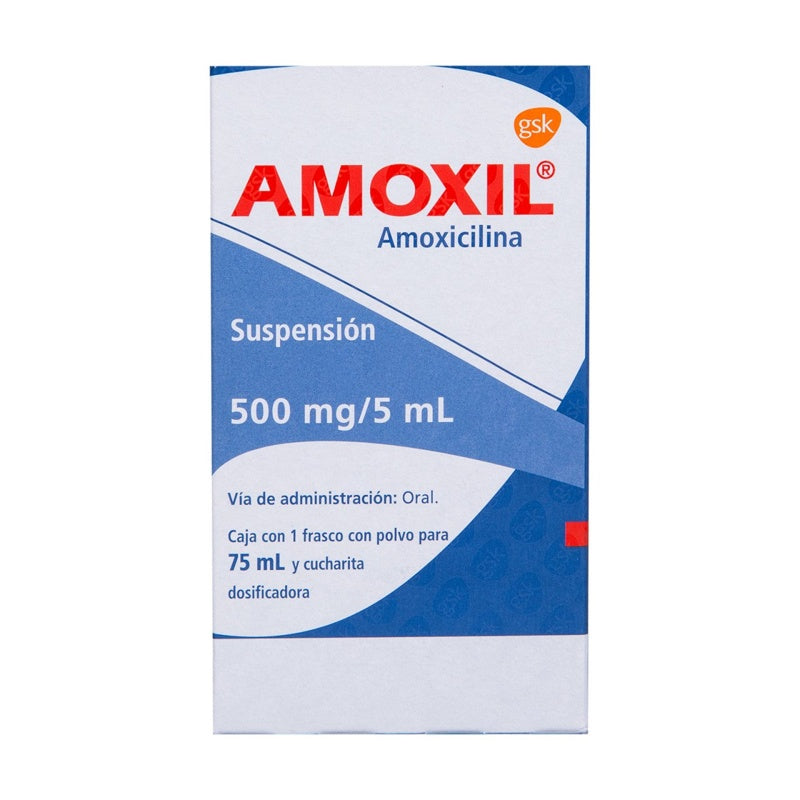 Amoxil 500 Mg / 75 Ml Suspensión