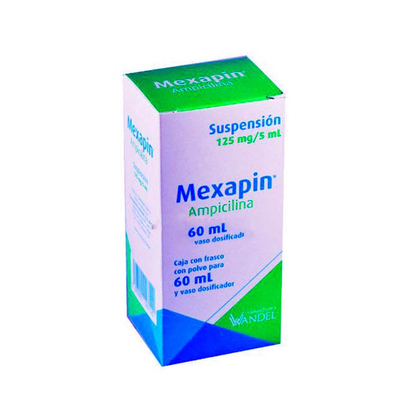 Ampicilina 250 Mg / 5 Ml 60 Ml Suspensión Mexapin 7503001007137