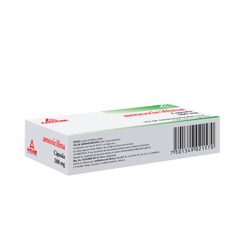 Ampicilina 250 Mg Con 20 Capsulas Mexapin 7503001007151 8