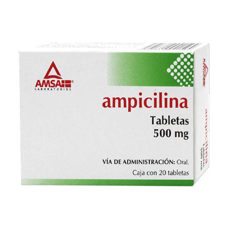 Ampicilina 500 Mg Con 20 Capsulas Amsa