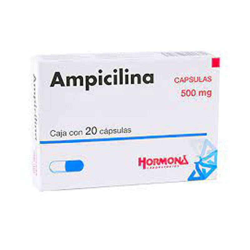Ampicilina 500 Mg Con 20 Capsulas Hormona
